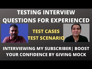 Testing Interview Questions For Experienced| Real Time Interview Questions & Answers| 12 YOE