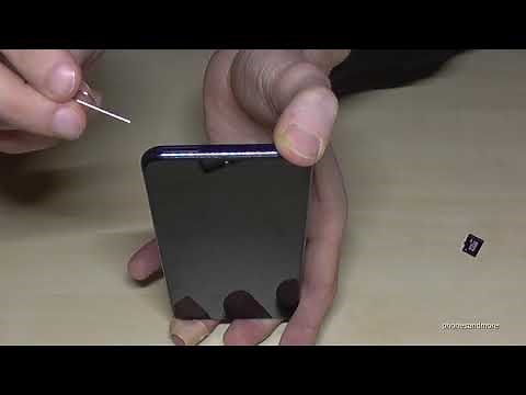 Huawei P30 Lite: How to insert the microSD card. Installation of the micro SD