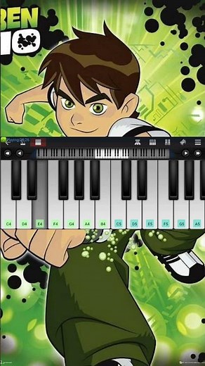 Ben 10 Theme Song | Piano Tutorial
