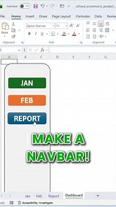 Let's build a navigation bar inside Excel. #exceltips #excelfunclub | excel_funclub