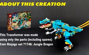 【乐高 71746套内变形金刚】恐龙