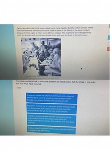 Carbon dioxide levels in the lunar module were rising rapidly. ... | Filo