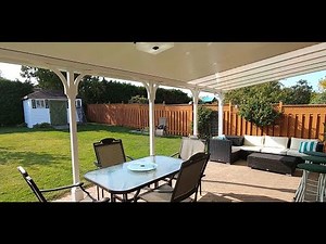 Patio Cover with Translucent Sheets and Insulated Panels