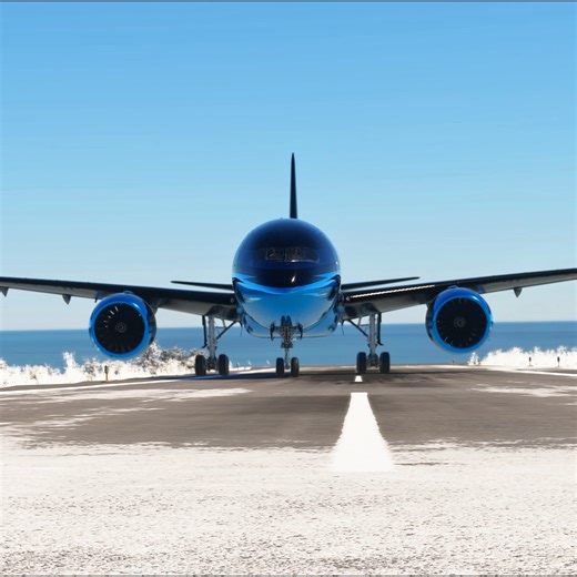 Today, we’re taking on one of the most extreme challenges in Microsoft Flight Simulator 2020 — a Boeing 787 attempting takeoff from the world’s shortest and snow-covered runway at Saba. | 𝗕 𝗟 𝗔 𝗖 𝗞 𝟰 𝟮 𝟬