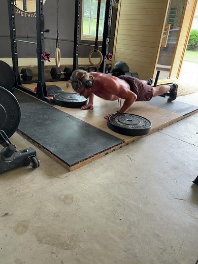 Deficit Jumping Pushups