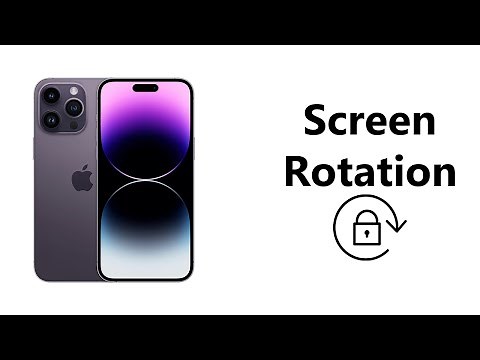 How To Turn Screen Rotation On and Off On iPhone 14 / iPhone 14 Pro