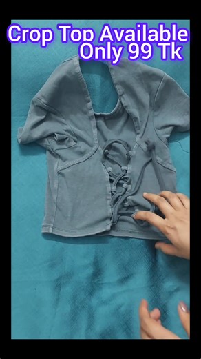 Crop Top Available Only 99 Tk. 2 Ta Colour Ache Ash And Black | Enaya