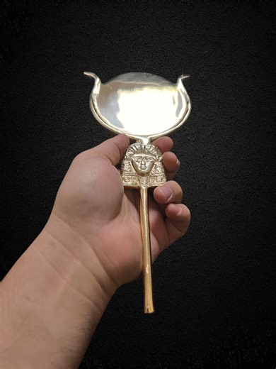 Hathor Solar Mirror Gold Ancient Egyptian Artifact Made in Egypt - Etsy