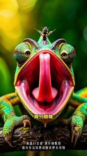 Do chameleons really change color when in danger? #Chameleon #AnimalScience
