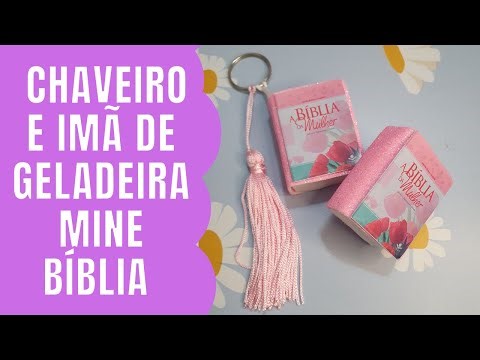 PASSO A PASSO - Chaveiro e imã de geladeira mini bíblia para lembrancinha