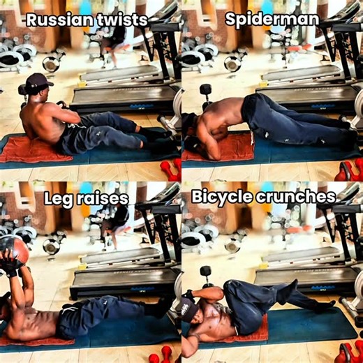 Effective beginner core routine — follow along 💪 Great for beginners and anyone getting back into training. Can be done at home or in the gym. Workout: Russian Twists — 3 × 20 Spiderman — 3 × 20 Leg Raises — 3 × 20 Bicycle Crunches — 3 × 30 Take your time, focus on control and form, and rest when needed. Repeat 2–3x weekly for best results. Save this and come back to it. #gym #abs #coreworkout #viral #fitness | Dexter Coin