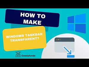 Transparent taskbar Rainmeter | How to make windows taskbar transparent