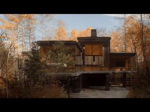 秋の日差しに包まれた、ガラスと木の建築「IRORI」 | NOT A HOTEL KITAKARUIZAWA