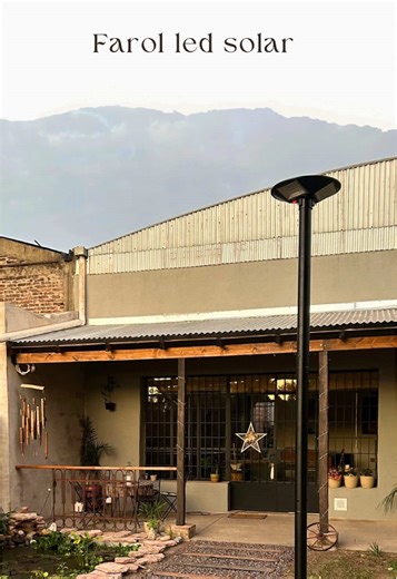 Ilumina tu espacio exterior con farol LED solar