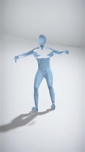 Stylized Low-Poly Human Character Model