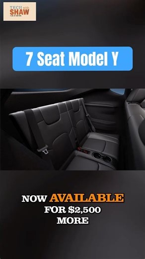 Tesla has brought back a 7-seater option for the Model Y in the U.S. #Tesla #ModelY #evnews