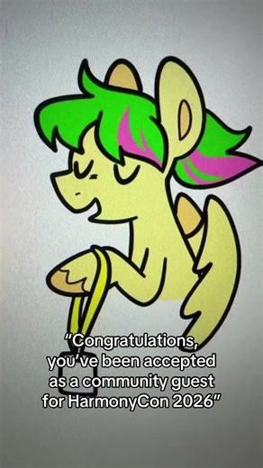 Finishing off the year with an exciting annoucement :) @HarmonyCon CAN’T WAIT TO SEE YOU SOON #mlp #mlpfandom #mlptiktok #mlpfim #mlpg4