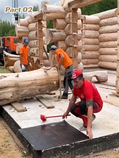 Built an amazing wooden house step by step - Part 02 #wood #carpenter #construction #woodworking #woodworkingtools