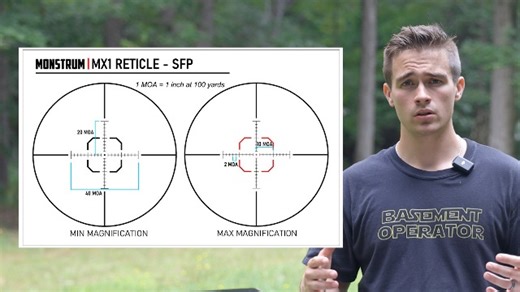 Watch Monstrum Banshee 1-8x24 LPVO Rifle Scope with Scope Mount on Amazon Live