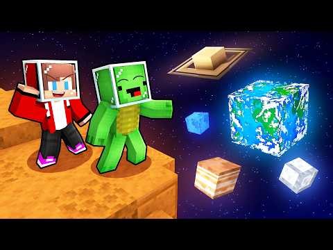 JJ and Mikey Survived On All The PLANETS in Minecraft!