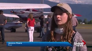 The Canadian Forces snowbirds may not have been able to complete their cross-country journey. But the B.C. aviation community banded together, taking to the skies Monday night to symbolically finish the Snowbirds "Operation Inspiration" voyage. MORE: https://bit.ly/3fXTFRQ | Global BC