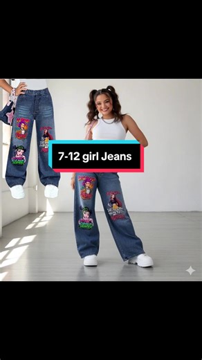 Available for 7-12YEARS I've found the cutest jeans for your little one! These jeans feature a stretchy elastic waistband, real front pockets, and distressed knees. They are high-waisted and fitted, making them perfect for fall weather. I absolutely love how they look, and I know my little girl does too! You'll be obsessed with how stylish these jeans are. Click the link below to order yourself a pair. The link is in the description. Thank you! #kidsjean #kidsfashionideas #girlsjeans #girlsoftik