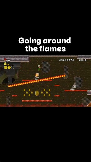Super mario bros 1 flames #mario #nintendo #supermario #newersupermariobroswii #wii