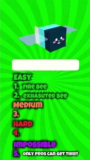 Guess the BEE SWARM SIMULATOR bees! 🐝🌸 #roblox #quiz #beeswarmsimulator