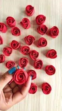 Foam Paper Roses🌹| Simple DIY Flower Art | ‪@NSCreativeCollections‬