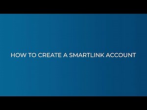 How to Create a SmartLink Account