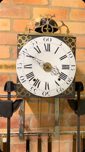 andrew markerink clockmaker on Instagram: "Love these early comtoise clock. #vergeescapement #verge #comtoise"