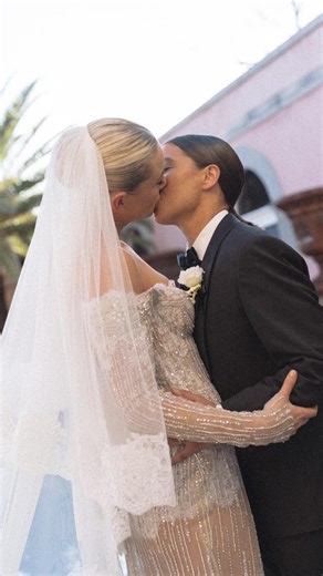 ILKA on Instagram: "Putting the finishing touches on Kristie Mewis & Sam Kerr’s wedding looks was a fab way to end 2025! Brides: @samanthakerr20 + @kmewis19 Wedding planner • @white_events Content creation • @hypeup.studio Photography • @sarahtonkinphotography Kristie’s outfits • @bertabridal @kyhastudios @saint_valentine_jewellery Sam’s suit • @boss Venue • @villadionysus_ Celebrant • @caitlinthecelebrant Ceremony music • @dolceensembles Furniture hire • @hiresociety @aronjamescreative @m_event