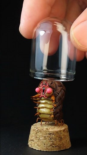 Gravity Falls Shapeshifter 🐛 ...#gravityfalls #polymerclay #creatureart #monsterart #miniature