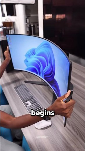 This Monitor Literally Bends Into a Curved Screen 😳