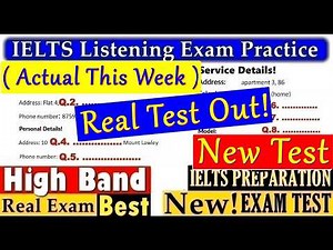 IELTS LISTENING PRACTICE TEST 2026 WITH ANSWERS | 26.05.2026
