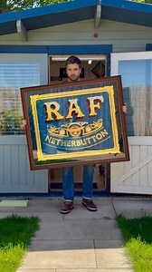 Remember me? I haven’t posted a video in a while… Here’s a recent commission that was finished earlier this month. Such a fun piece that was commissioned by the collectors for their new home -an ex Royal Air Force bunker…pretty cool! With that in mind, they decided on a RAF blue. The rest was up to me. I haven’t been able to post much recently, as a lot of my commissions I can’t show on here. Also, I’ve never been so busy in my life…I’m slowly making a dent in the commissions that have been in t