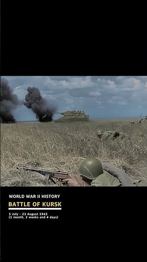 The largest tank battles in history, Battle of Prokhorovka near Kursk on the Eastern Front #ww2