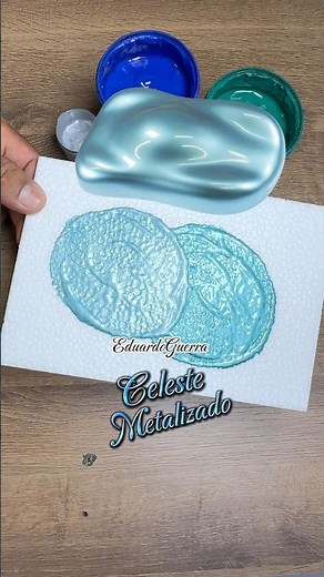 Metallic Light Blue Color See how to make it!😳✨