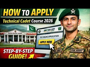 How to Apply for Pakistan Army Technical Cadet Course 2026 | Step-by-Step Join Pak Army Portal Guide