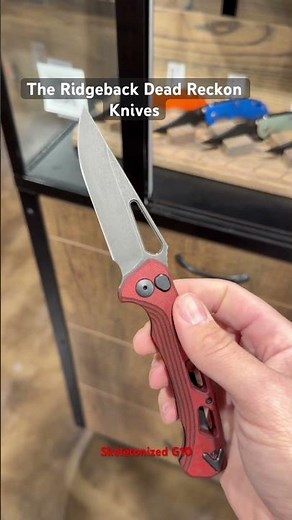 Dead Reckon knives Ridgeback Lightweight at REC! Skeletonized G10 with all the Power to perform!