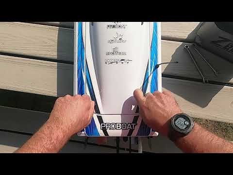 Pro Boat sonicwake (rc Boat Bitz rudder and 4814 prop)