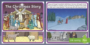 KS2 The Christmas Story A4 Sequencing Activity