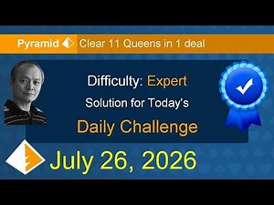 Microsoft Solitaire Collection: Pyramid - Expert - July 26, 2026