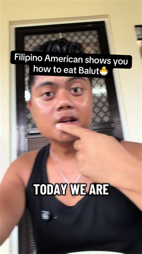Filipino American shows you how to eat Balut 🐣 #filipino #delicacy #food