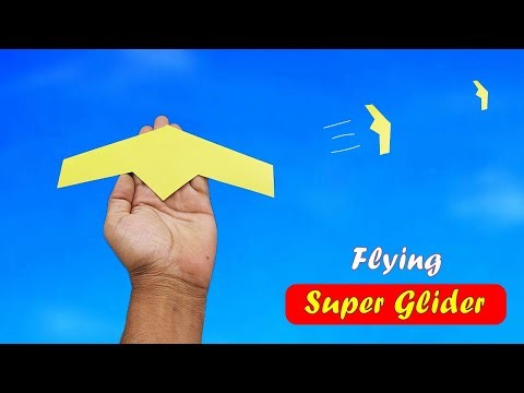 New Flying Paper Glider - How to Make Flying Plane - Best Flying Glider Plane