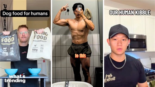 TikTok has young men rebranding leftovers as "human dog food" in 2026