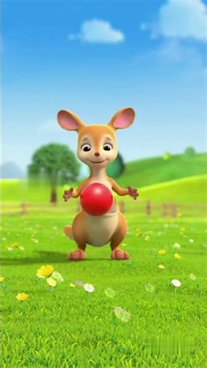 Kangaroo's Pouch Catch! 🦘🎾 | 15-Second Kids Cartoon