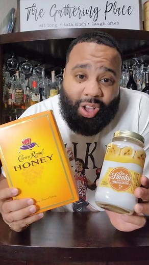 Crown Royal Honey with Ole Smoky Banana Pudding mix #honeycrownroyal #crownroyal #jakefever #yesssuhhh #foryou #olesmokybananapuddingmoonshine mixed drink ideas new mixed drinks