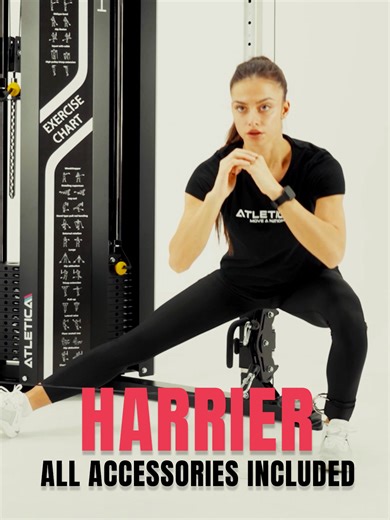 HARRIER ⚙️ this machine moves with you — so you can train every muscle from every angle. 🔄🔥 And the best part? No extra add-ons needed. ✅ It comes fully loaded with accessories: ✔️ Dual pull bar ✔️ Short curl & row handle ✔️ Pair of single handles ✔️ Tricep rope ✔️ Foot strap 👇 Drop a 🔥 if you need this in your home gym setup! #ATLETICA #MoveANation #cablepulley #attachments #atletica
