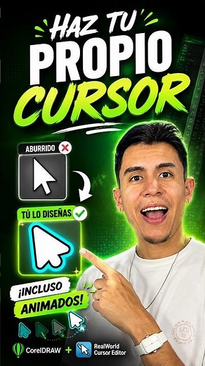 CREATE your OWN Windows CURSOR! 🖱️ | CorelDRAW + ANIMATED Cursors #coreldraw #tips #design